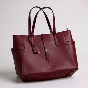 RADLEY LONDON Burgundy Leather Tote Bag